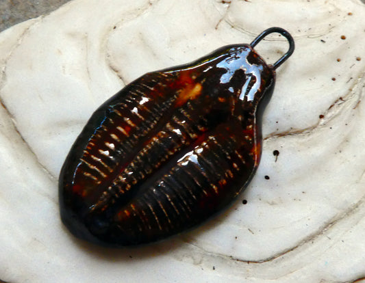 Ceramic Ammonite Mini Pendant