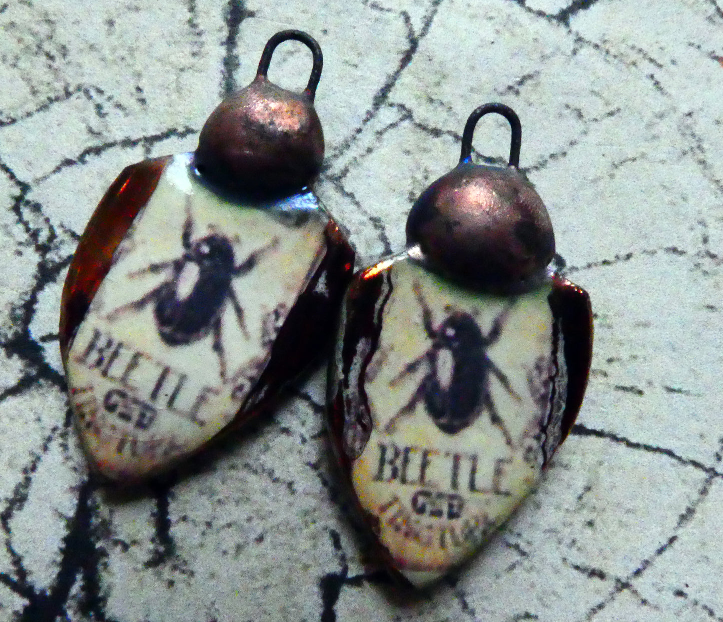 Ceramic Poison Bottle Earring Charms #6