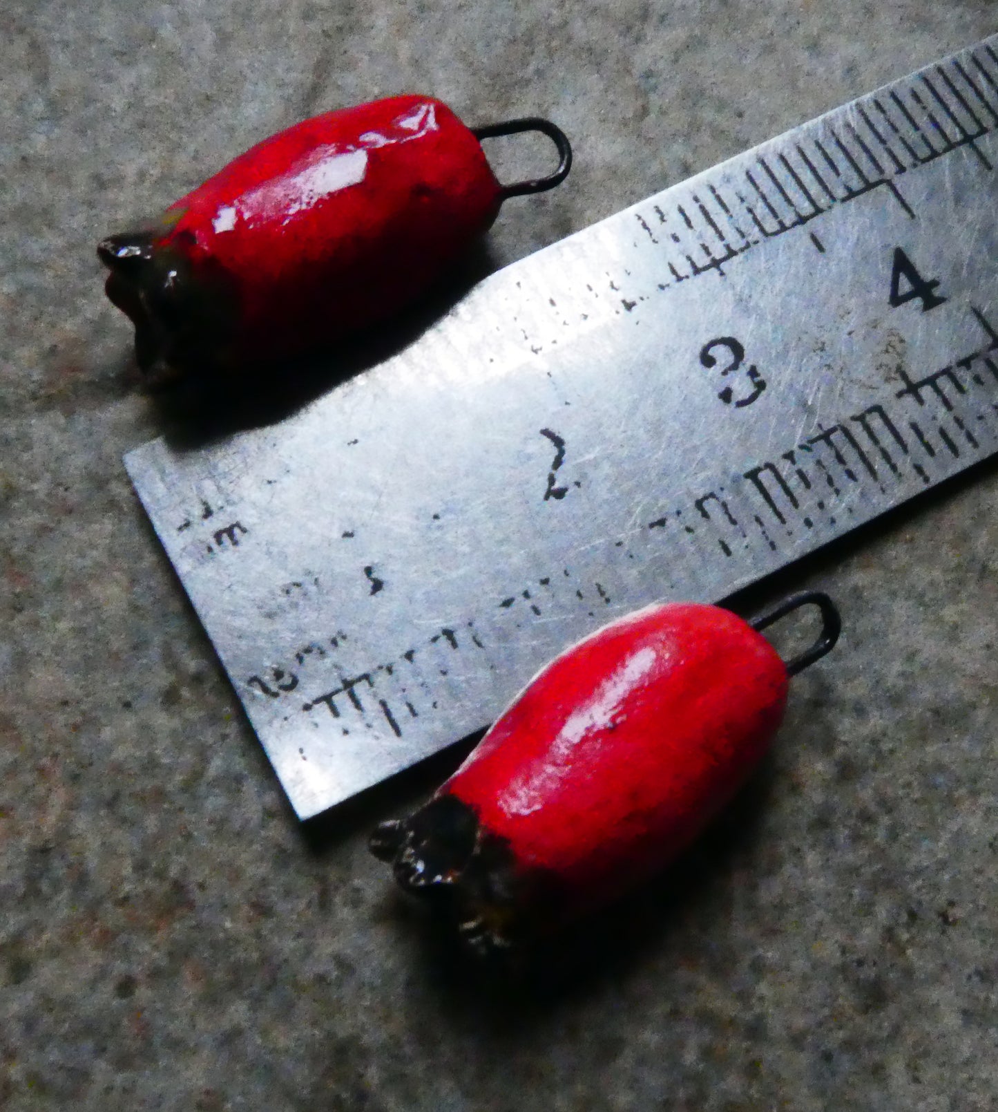 Ceramic Rosehip Earring Charms