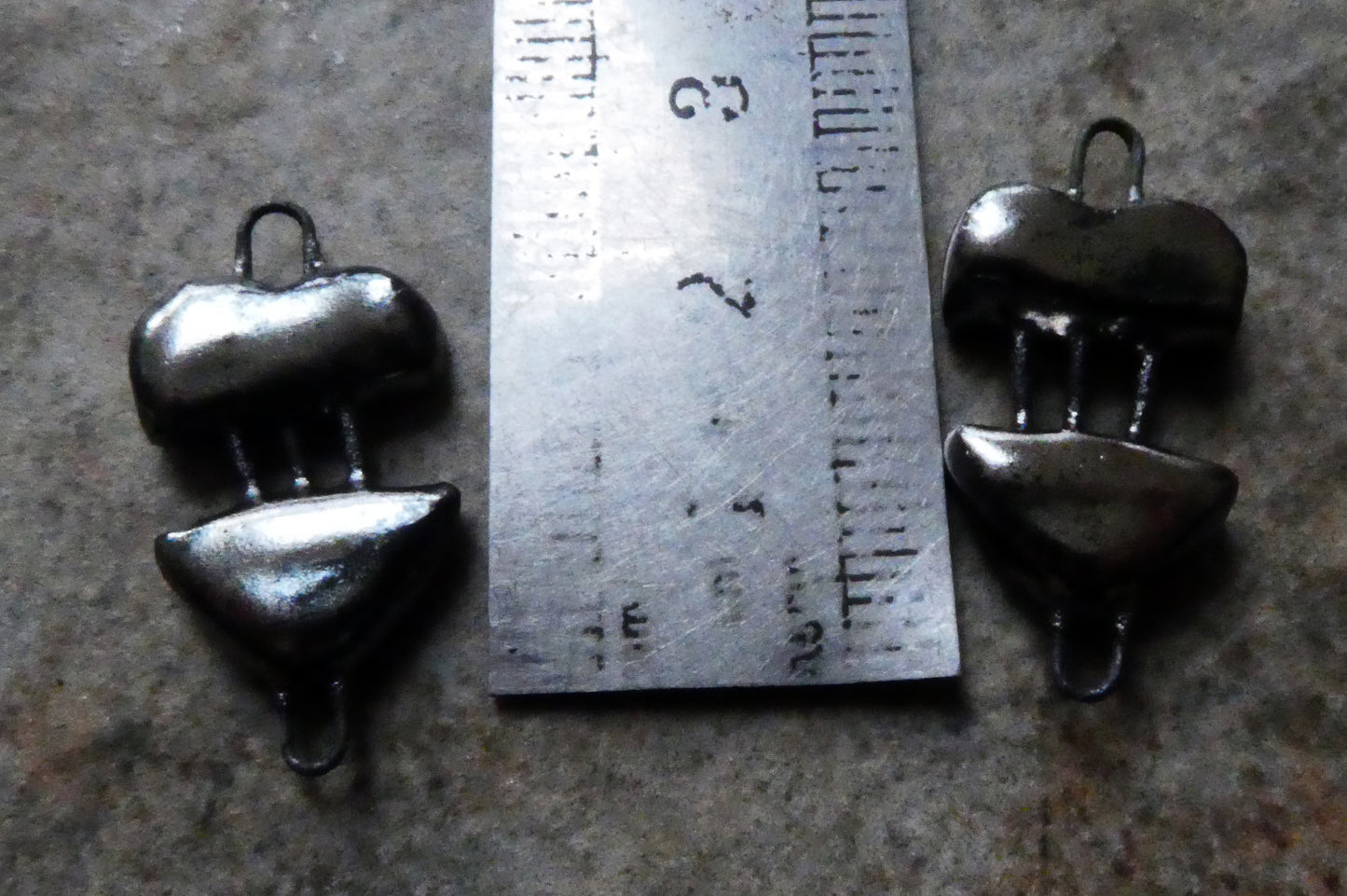 Ceramic Little Heart Earring Connectors-Gloria