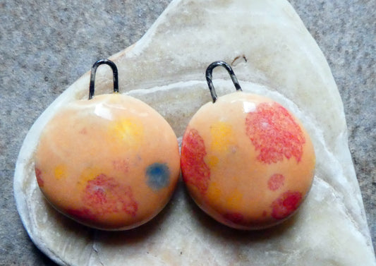 Ceramic Little Drops - Discs- Peach Party