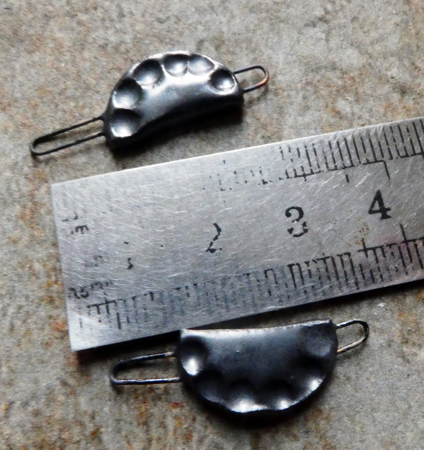 Ceramic Little Gyoza Connectors - Pewter