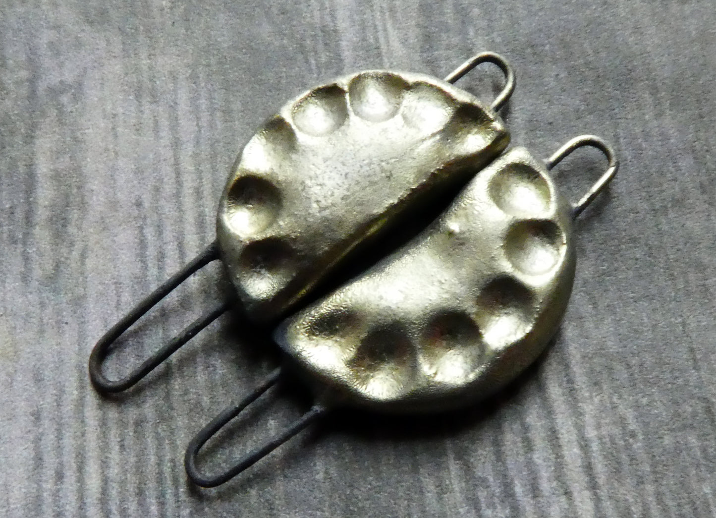 Ceramic Little Gyoza Connectors -Bronze