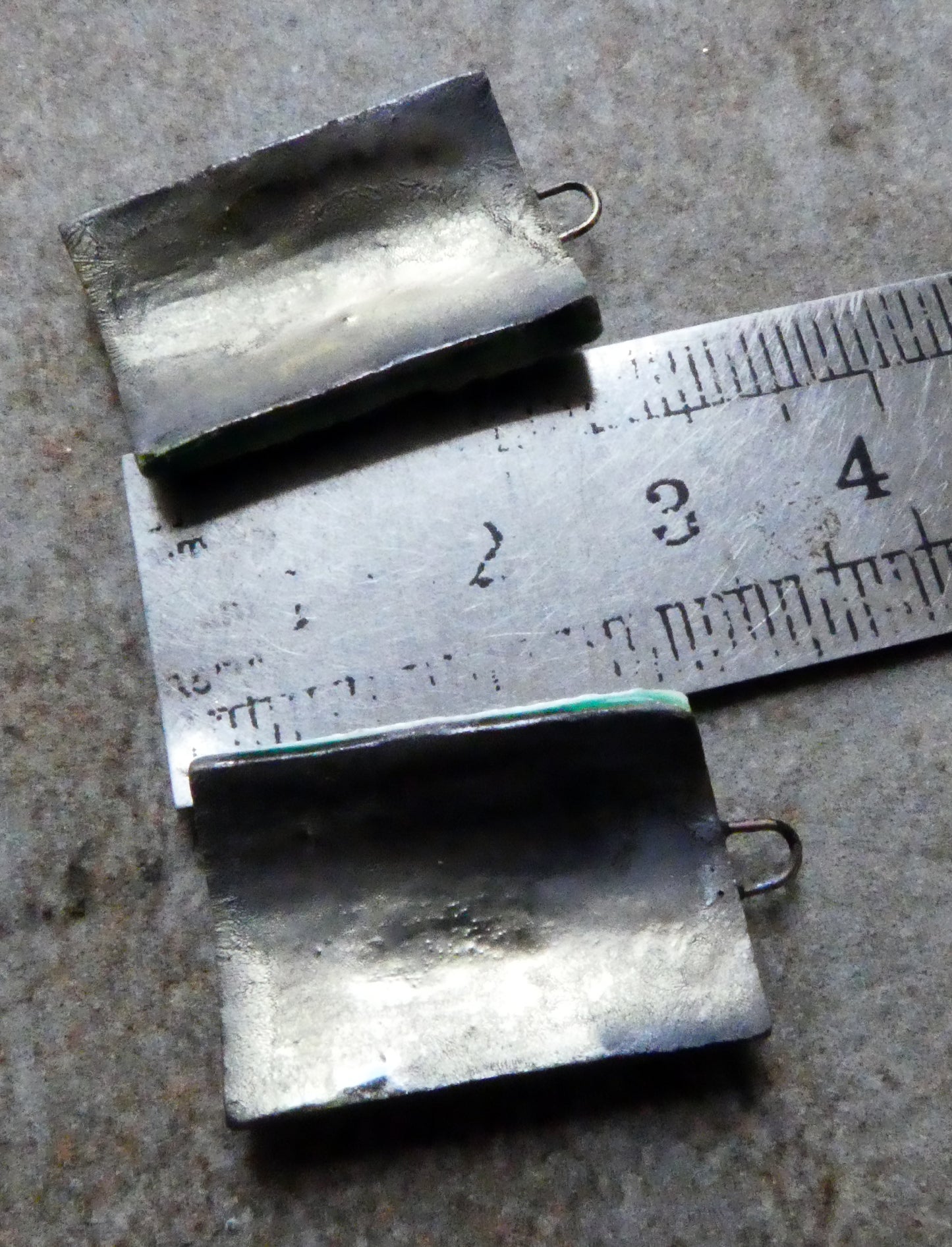 Ceramic Reed Textured Tablet Charms