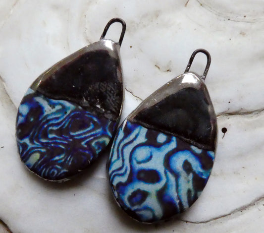 Ceramic Abalone Decal Flat Drops - #2