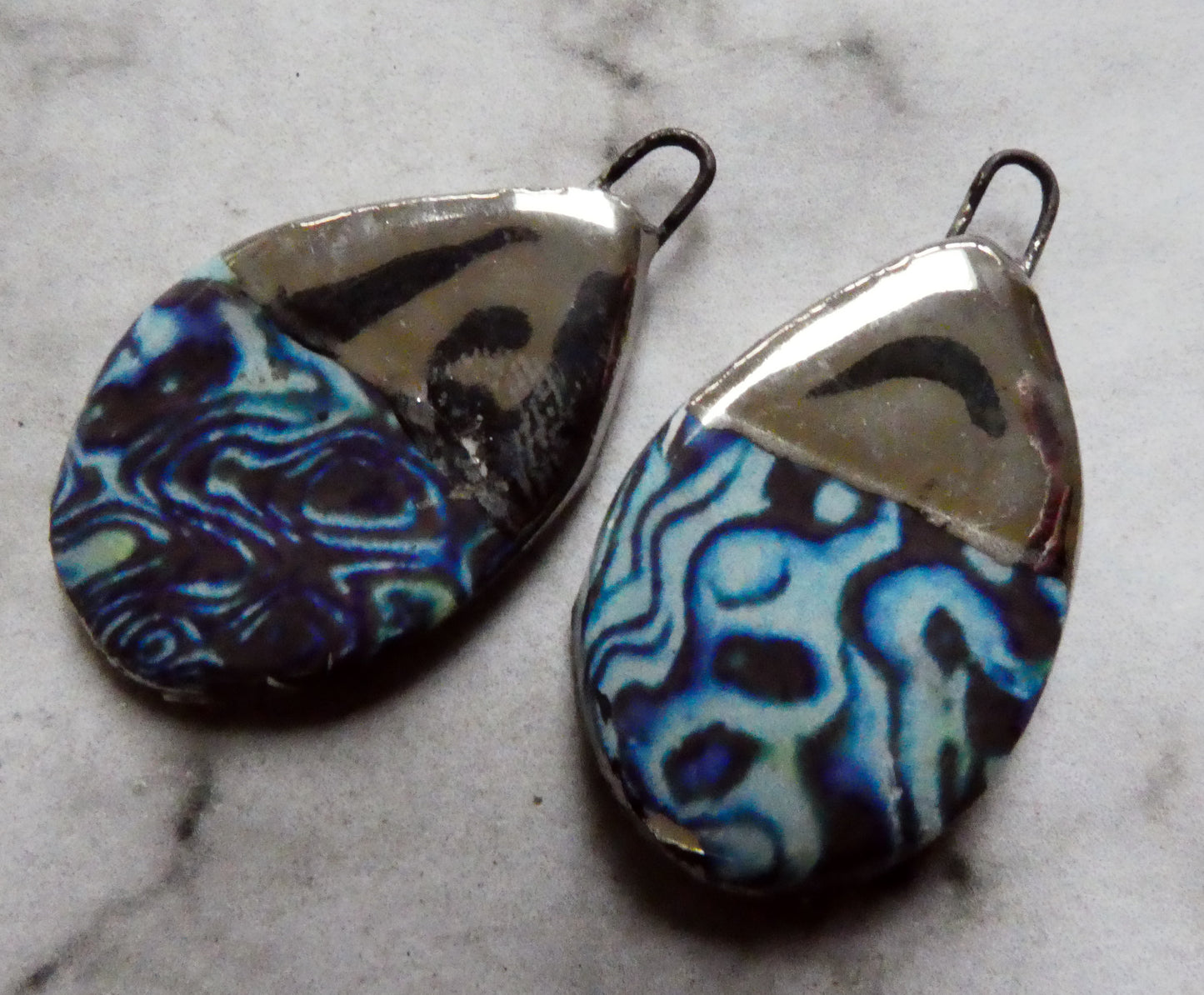 Ceramic Abalone Decal Flat Drops - #2