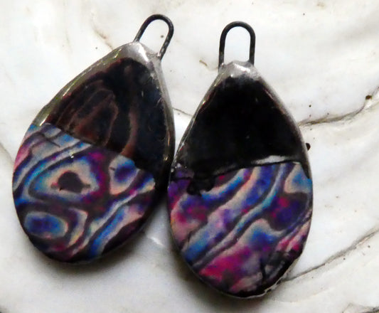 Ceramic Abalone Decal Flat Drops - #4