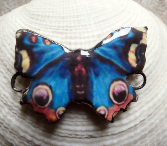 Ceramic Decal Butterfly Bracelet Bar - #3