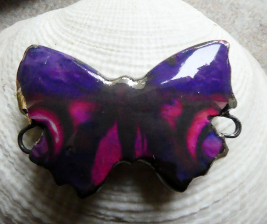 Ceramic Decal Butterfly Bracelet Bar - #8