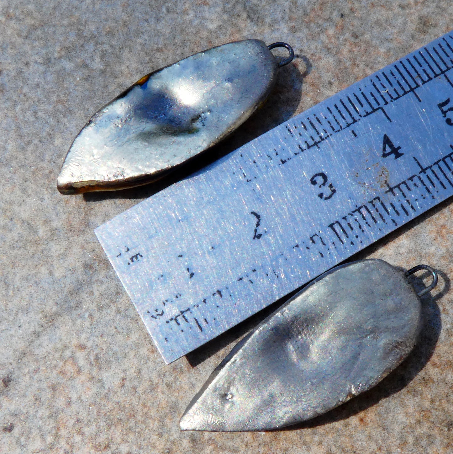 Ceramic Organic Textured Shards -Cognac