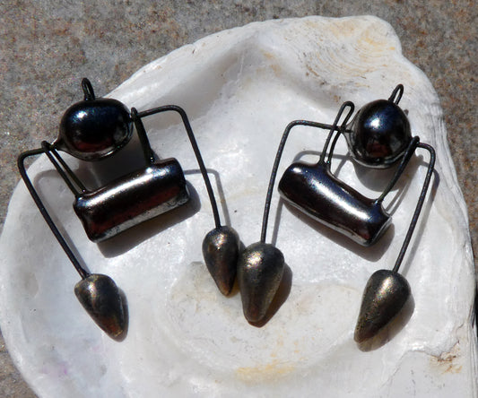 Ceramic Barrel Dangles -Gloria