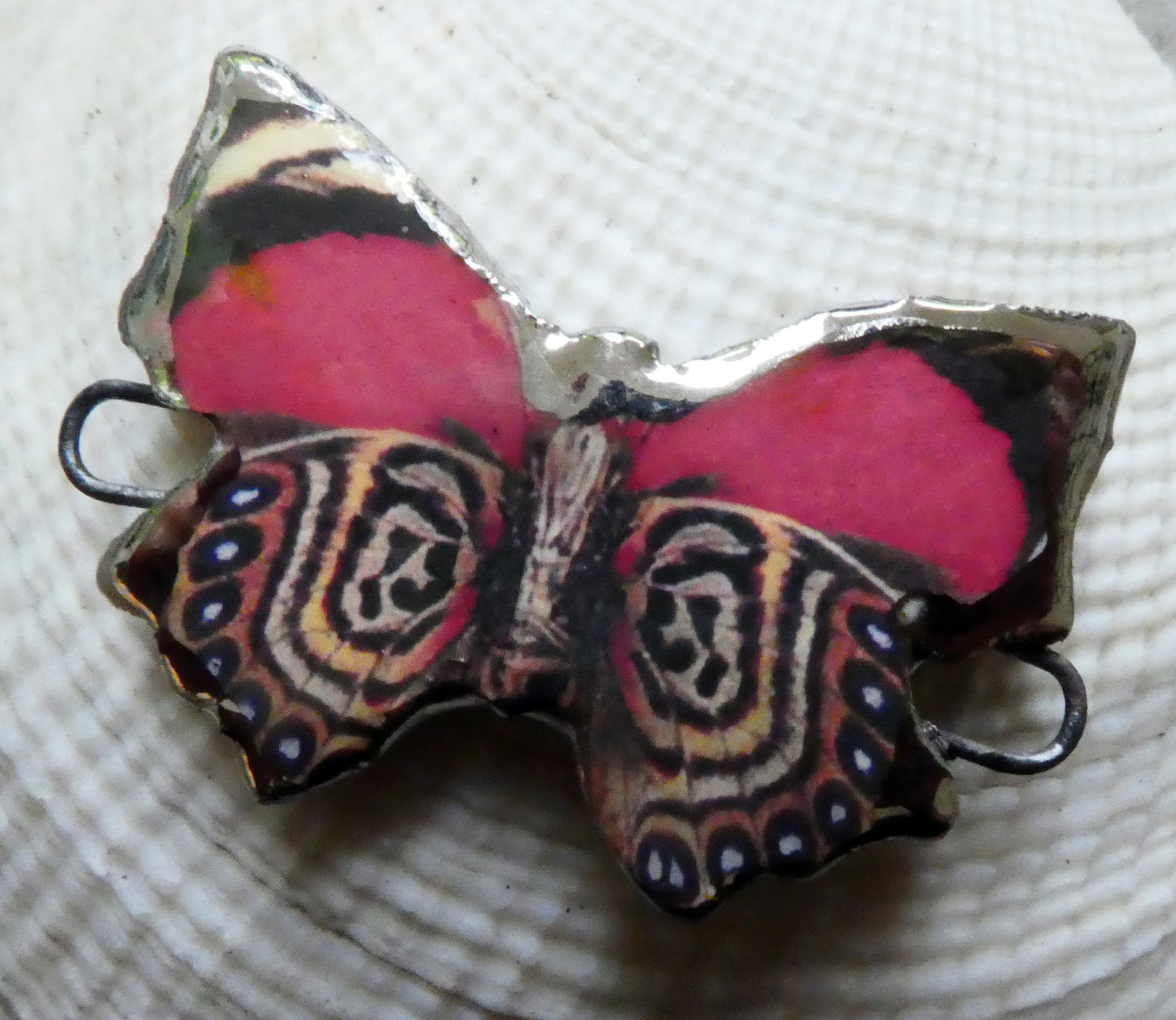 Ceramic Decal Butterfly Bracelet Bar - #1