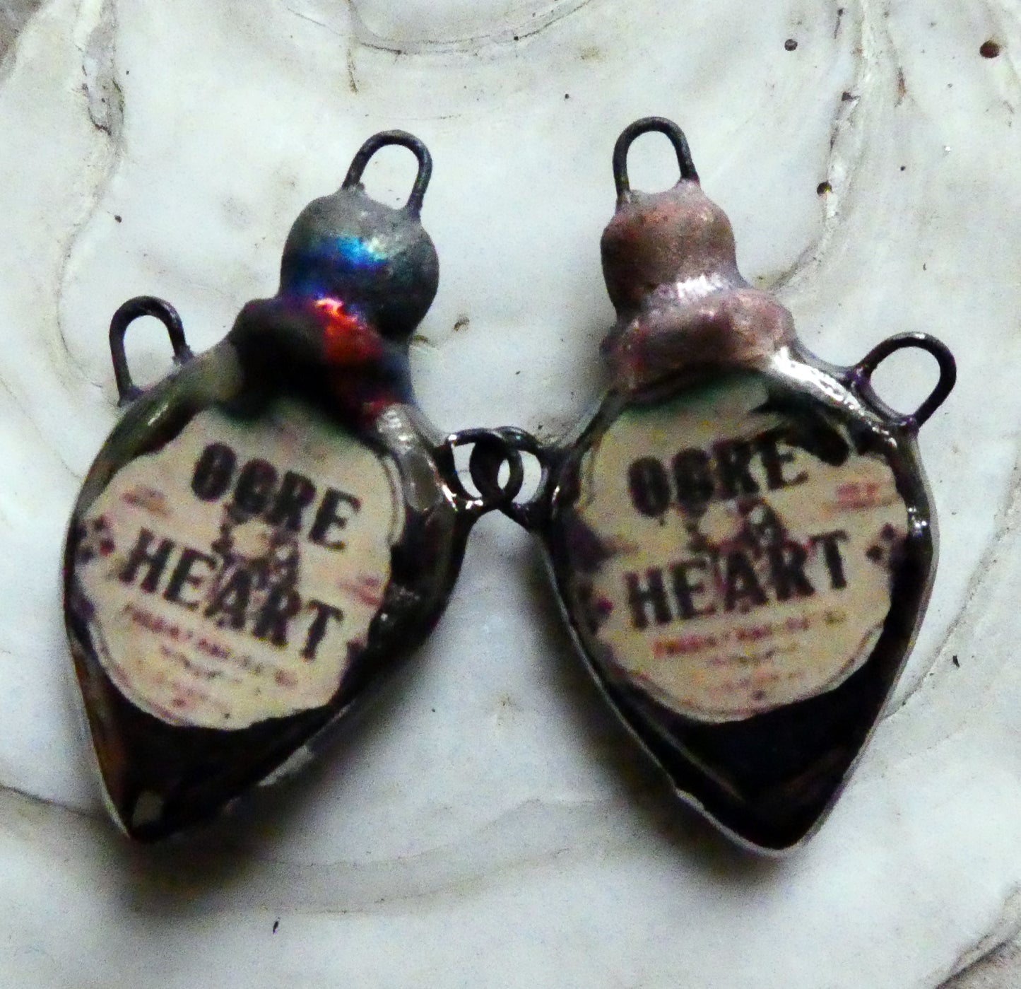 Ceramic Poison Bottle Earring Connectors #4