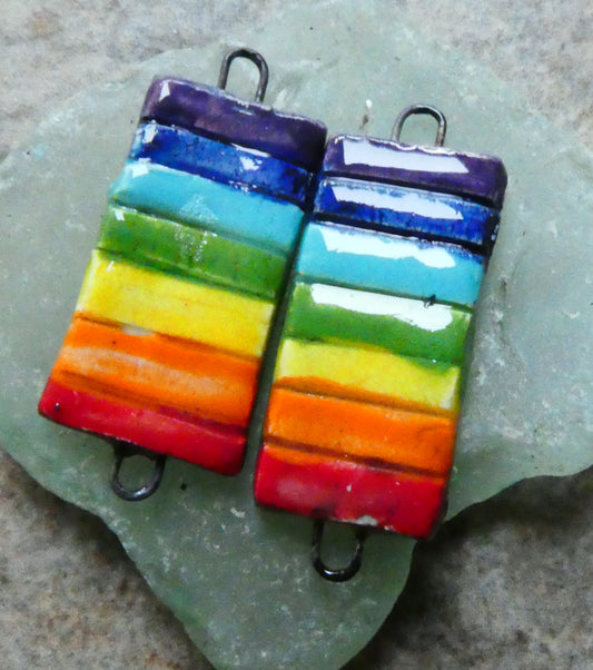 Ceramic Chakra Earring Connectors