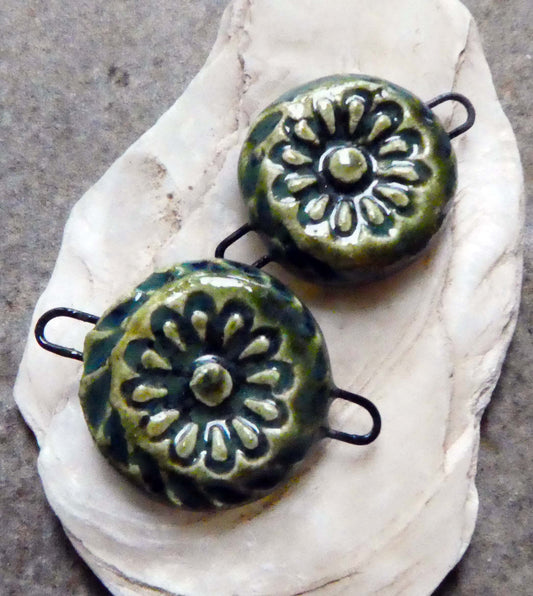 Ceramic Decorative Earring Connectors-Bora Bora