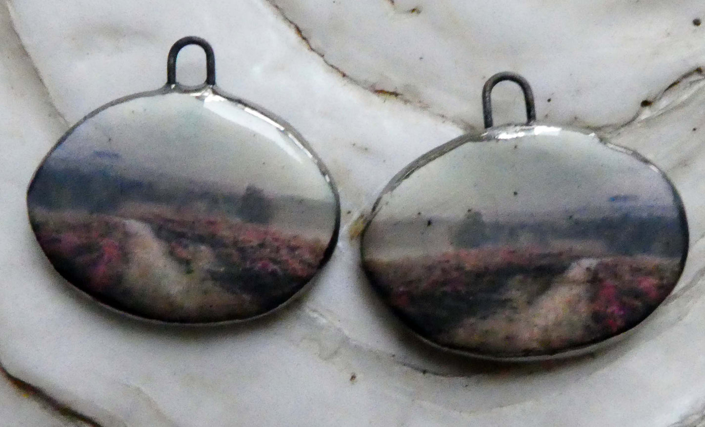 Ceramic Misty Moor Earring Charms - #3