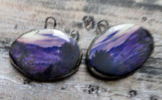 Ceramic Misty Moor Earring Charms - #6