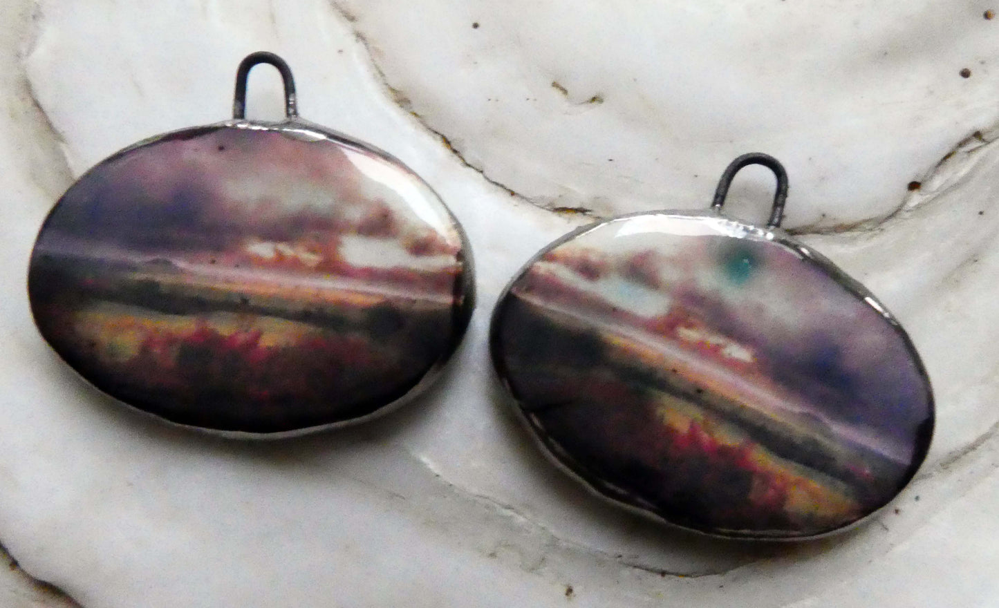 Ceramic Misty Moor Earring Charms - #8