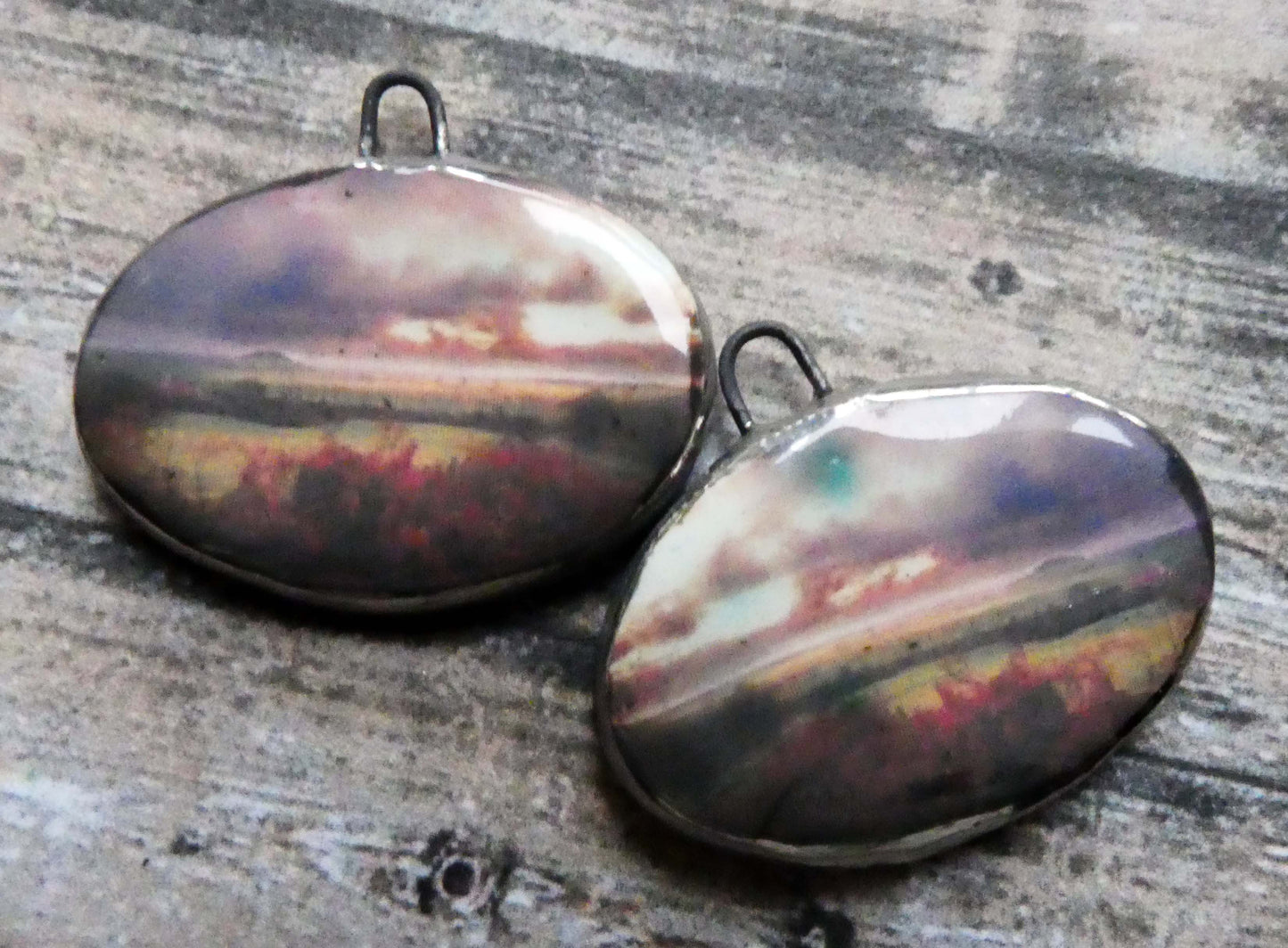 Ceramic Misty Moor Earring Charms - #8