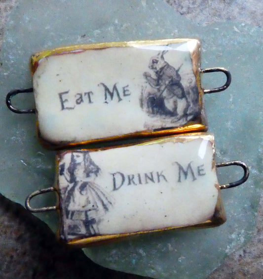 Ceramic Alice Earring Connectors - #1