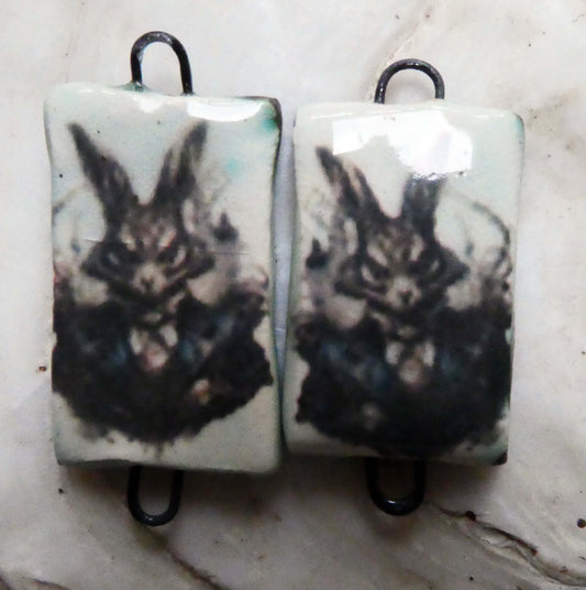 Ceramic Alice Earring Connectors - #10