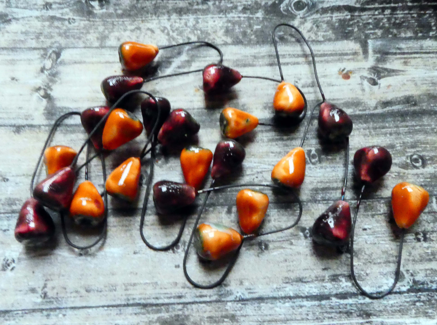 Ceramic Autumn Berries Dangles