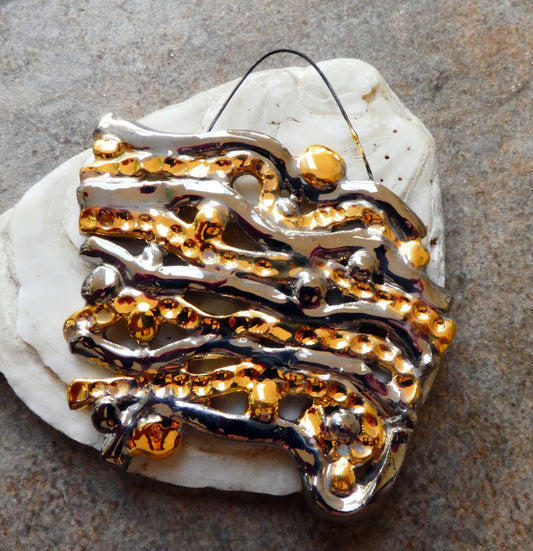 Ceramic Waves Lustre Pendant