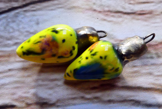 Ceramic Christmas Lights Earring Charms -Mardi Gras