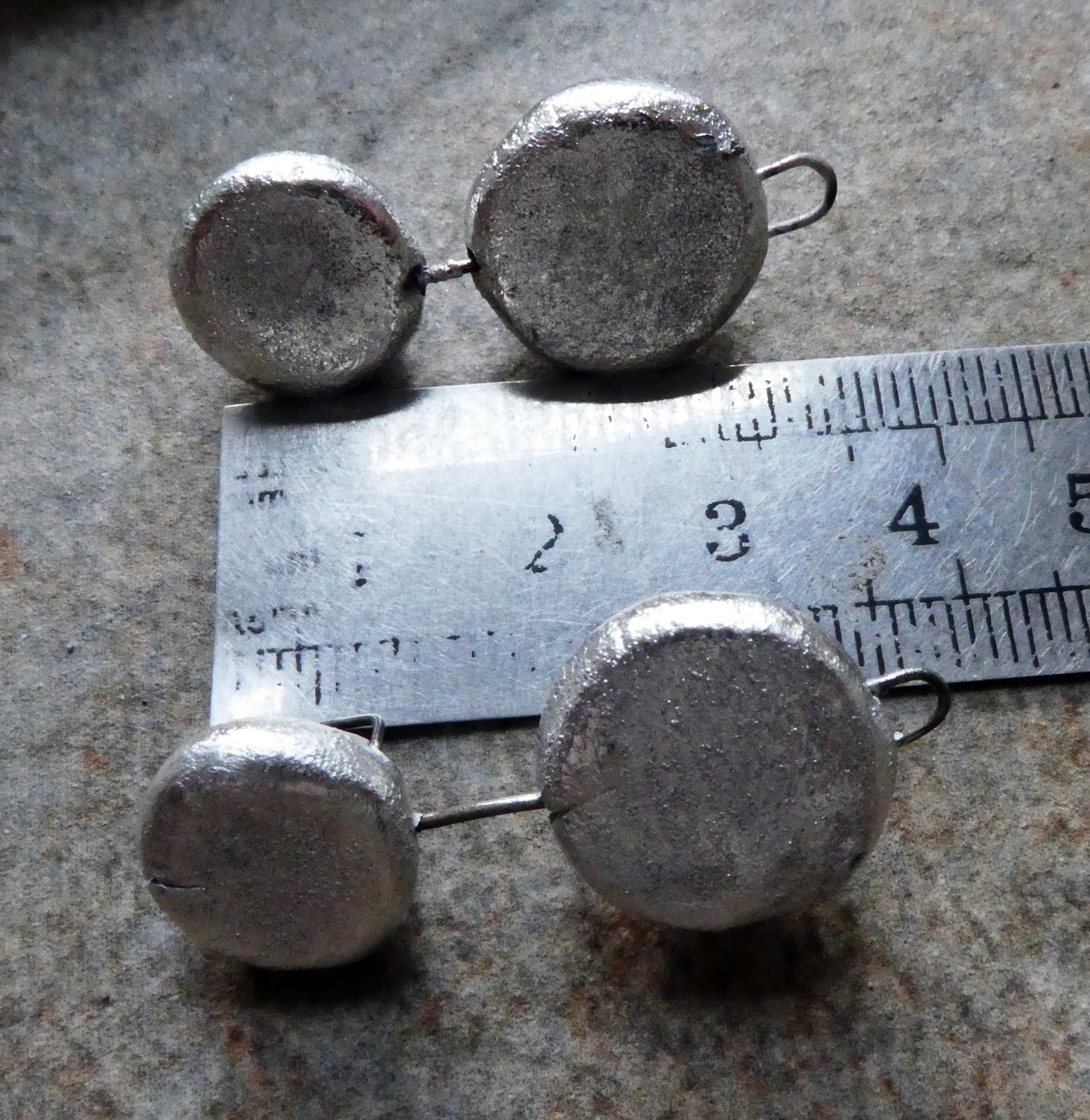 Ceramic Silvery Sea Glass Cage Dangles #2
