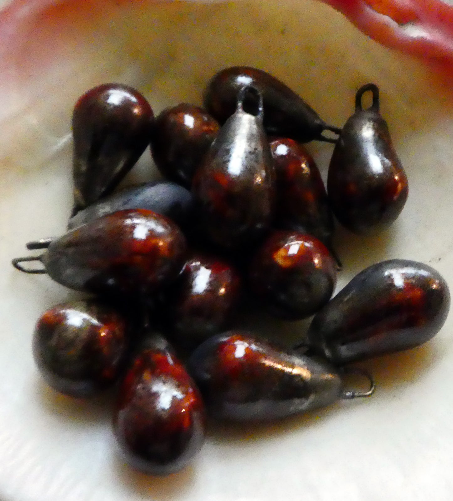 Ceramic Drops Earring Charms -Autumn
