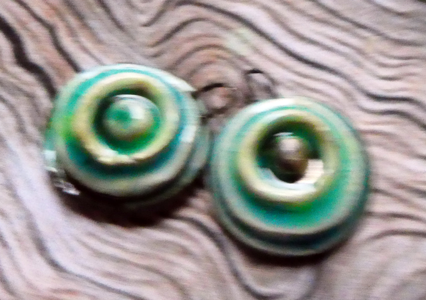 Ceramic Stacked Pools Earring Charms #3