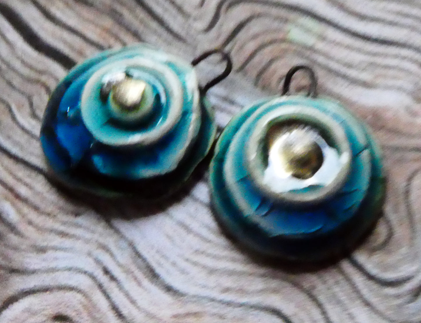 Ceramic Stacked Pools Earring Charms #4