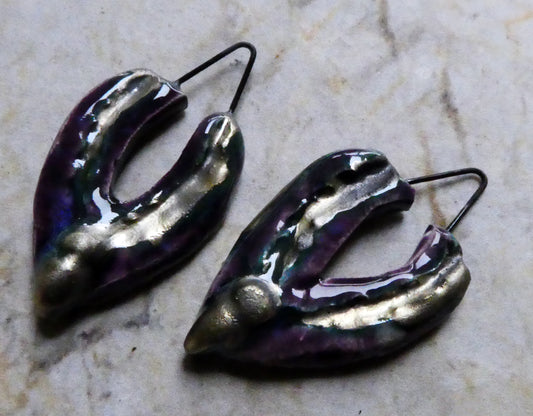 Ceramic V Shaped Earring Charms - La Fiesta