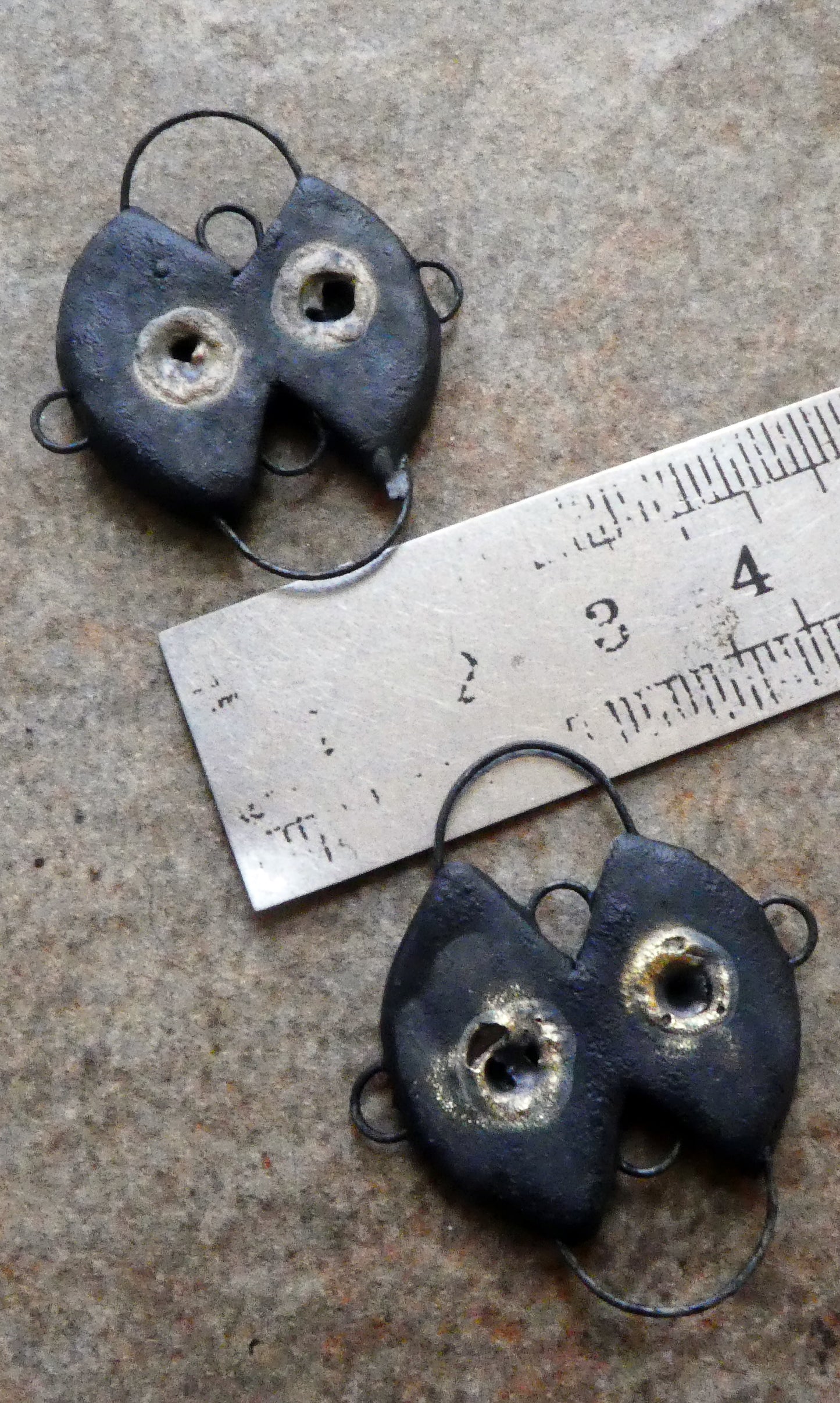 Ceramic Six Hoop Connectors -Matte Black