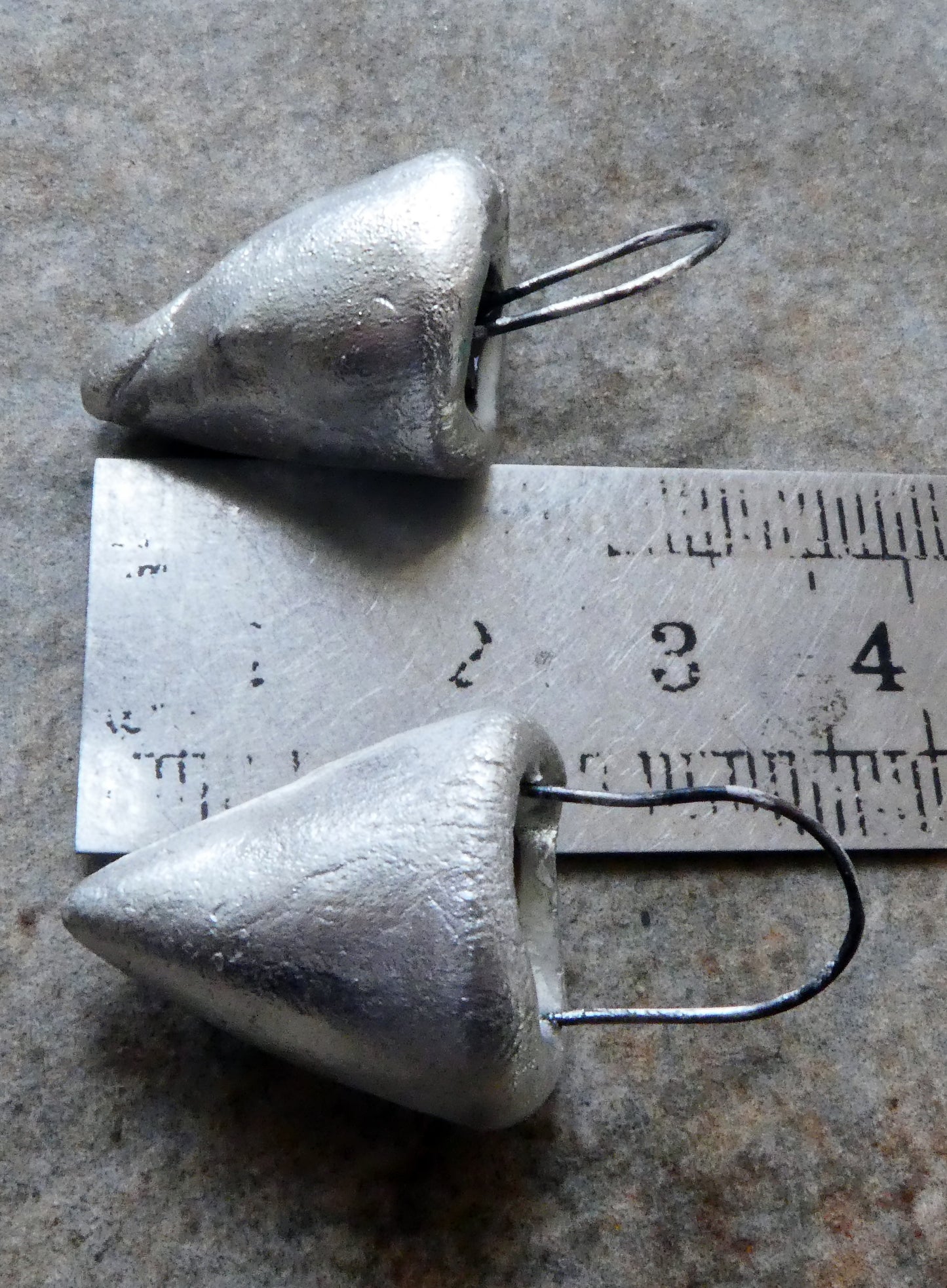 Ceramic Silvery Glass Filled Crucible Charms #5