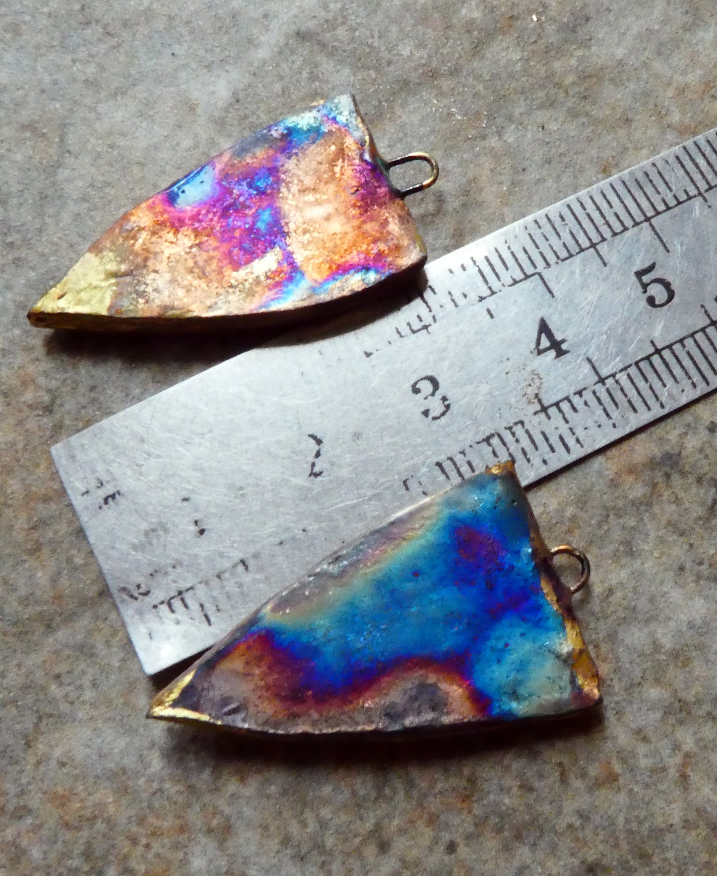 Ceramic Painted Decal Spear Earring Charms #4