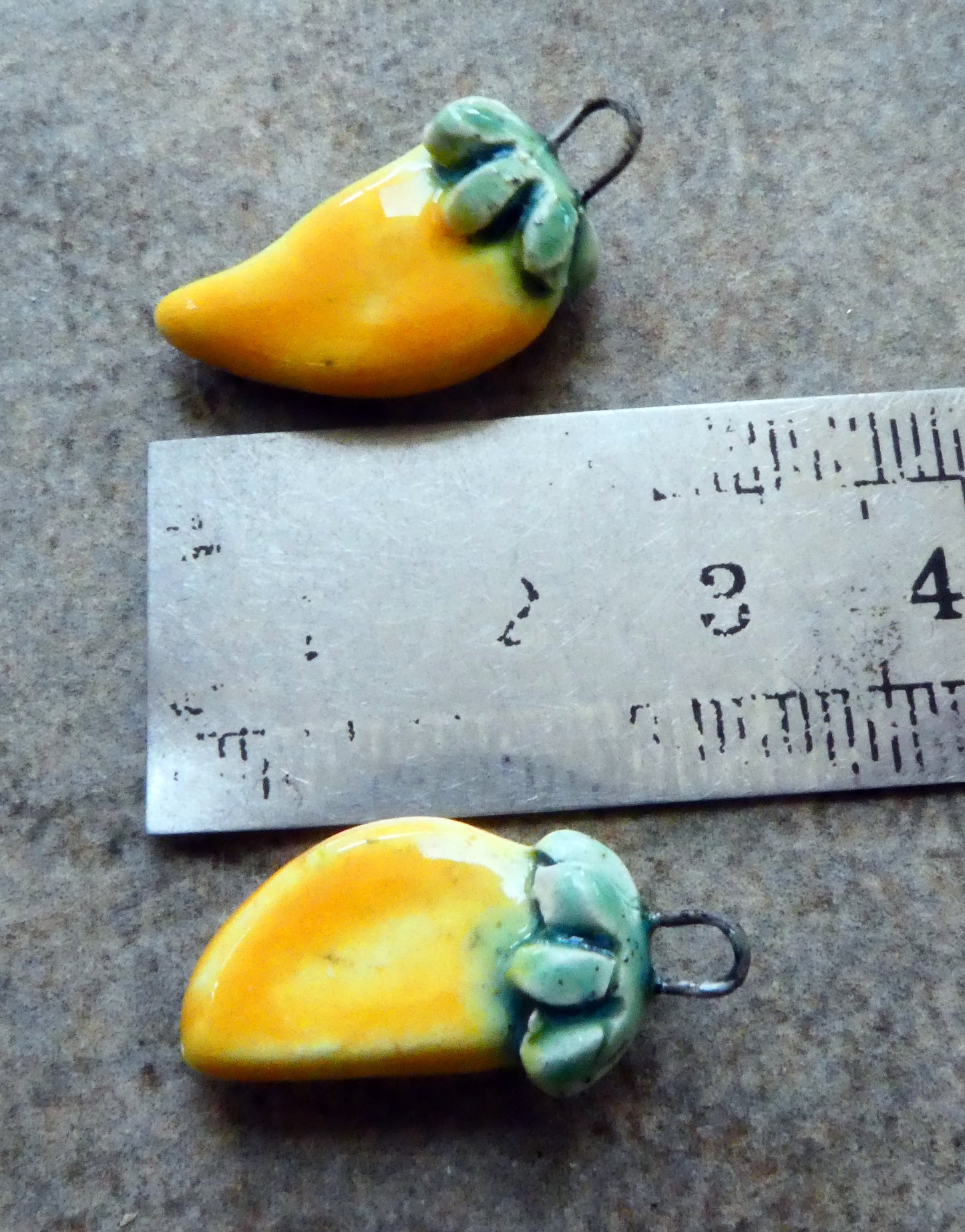Ceramic Little Gorse Flower Charms
