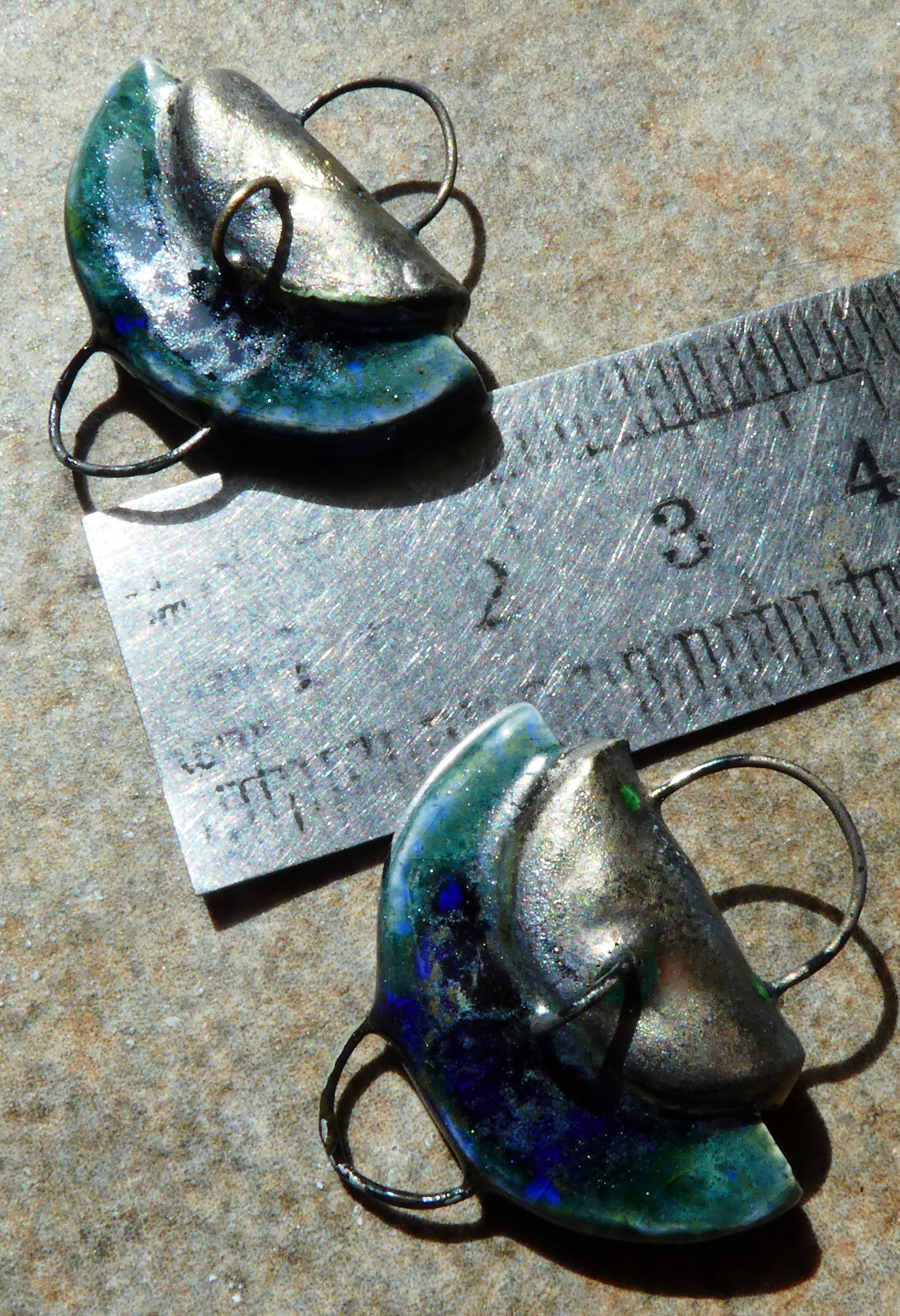 Ceramic Folded Handbag Connectors - Granada