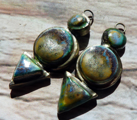 Ceramic Moulded Stack Charms -Outer Space