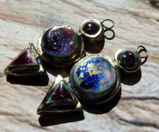 Ceramic Moulded Stack Charms -Sailors Delight