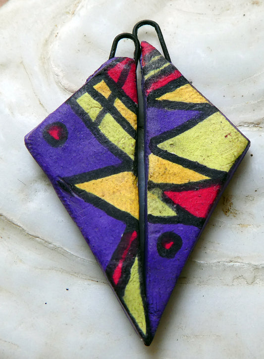 Geometric Triangle Charms - #4