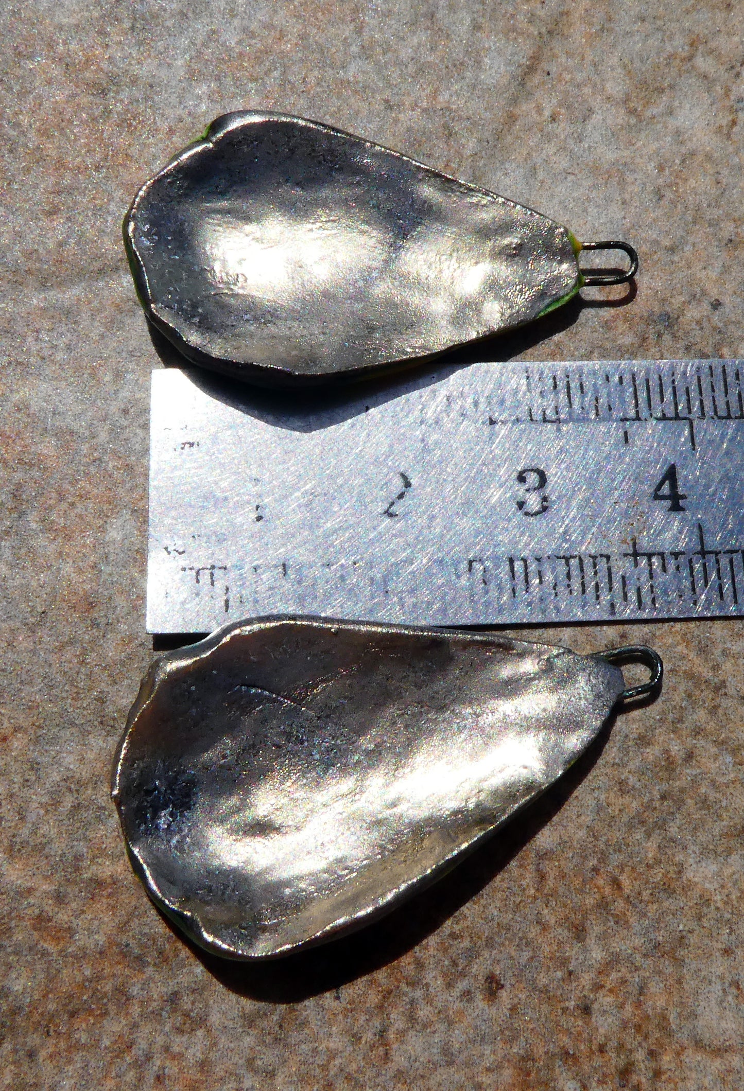Ceramic Super Slim Spring Leaf Earring Charms #8