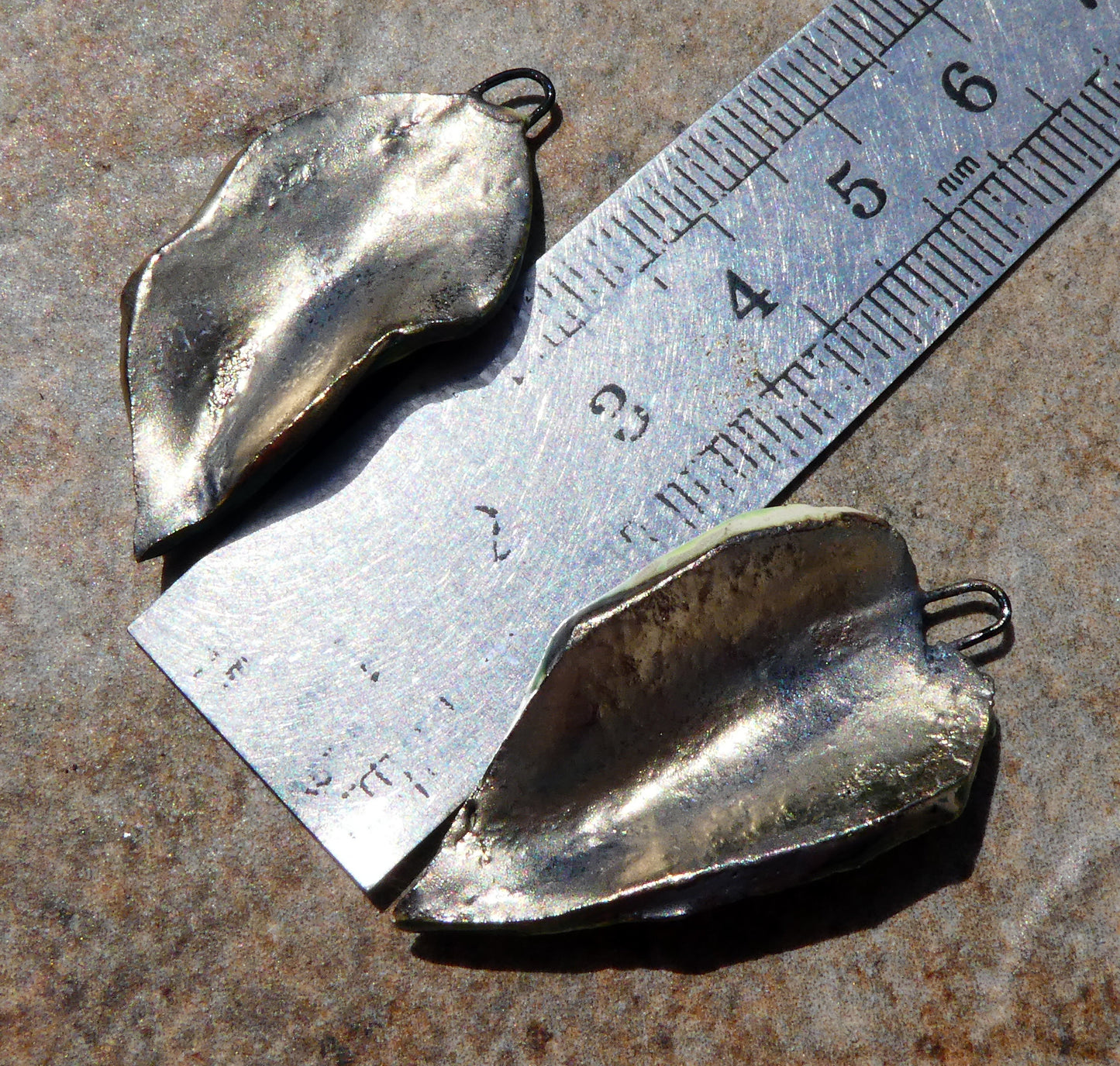 Ceramic Super Slim Spring Leaf Earring Charms #21
