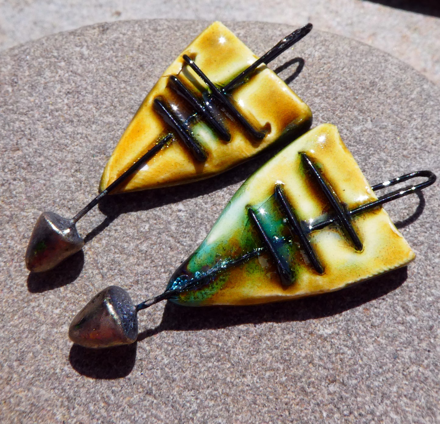 Ceramic Stapled Dagger Charms- Billabong