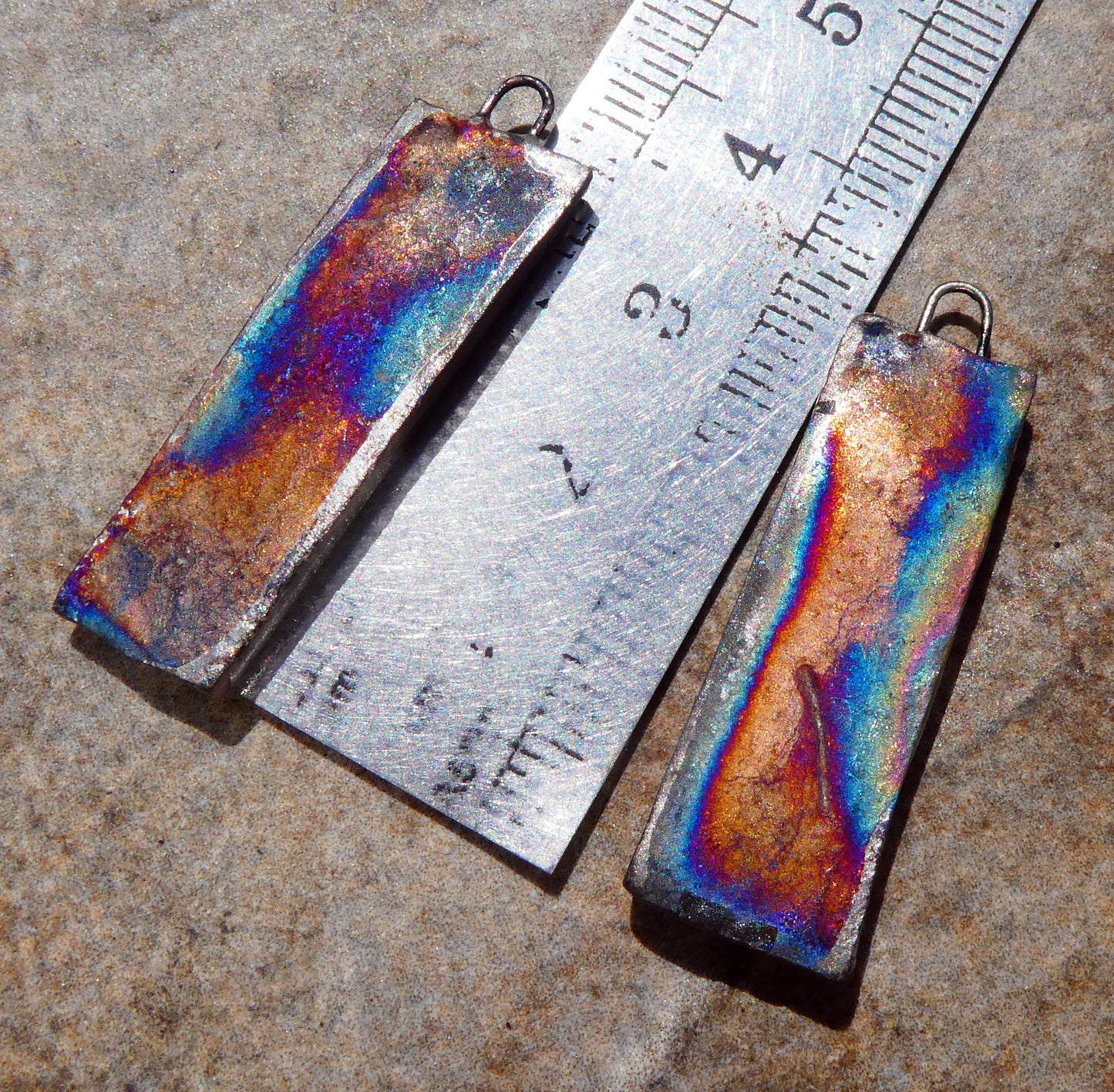 Ceramic Totem Pole Decal Earring Charms #8