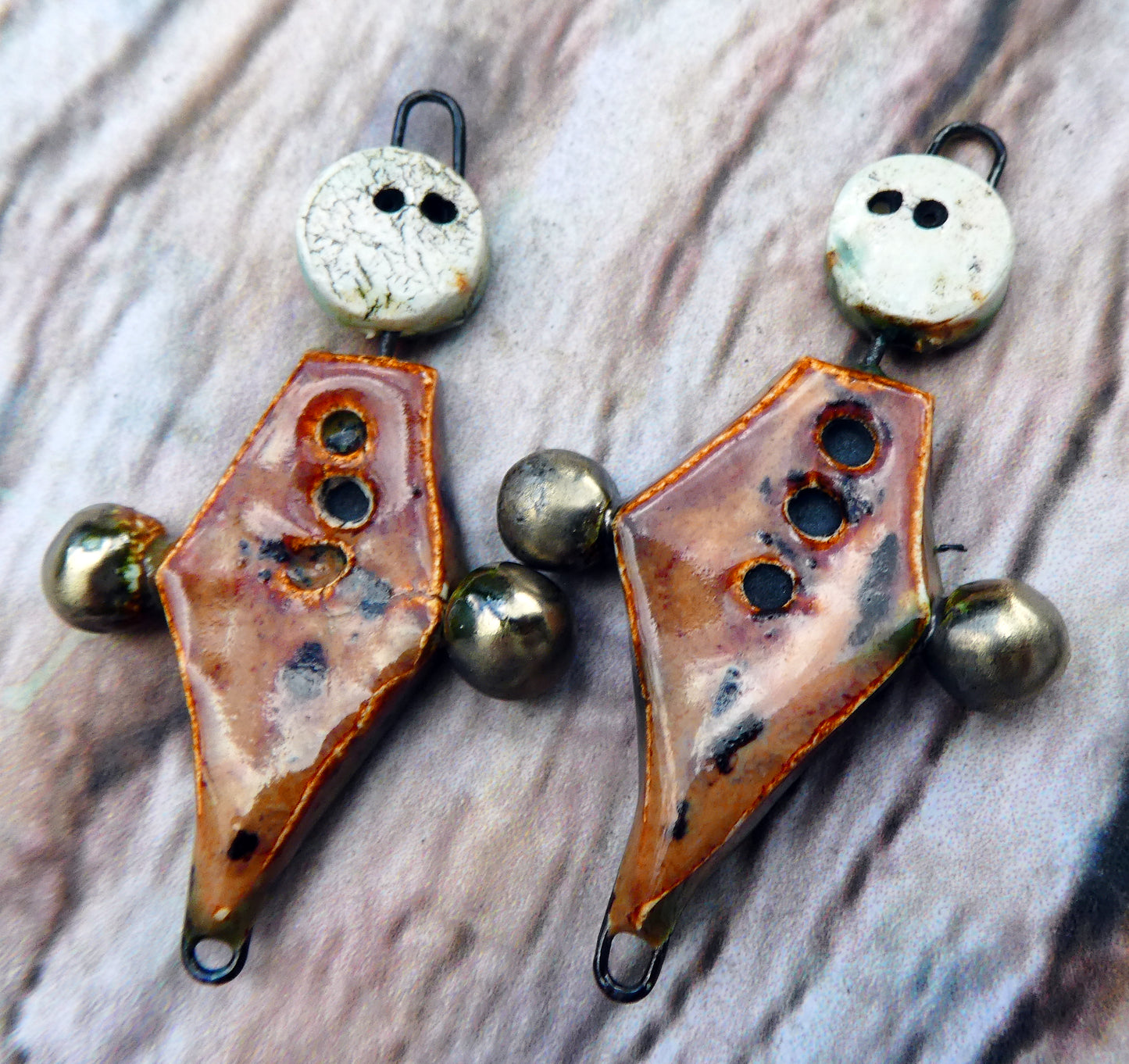 Ceramic Simple Souls Connectors - Painted Desert