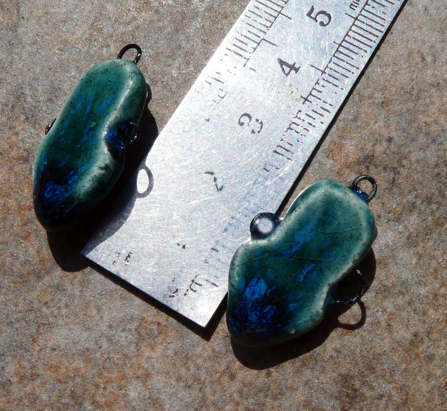 Ceramic Bird Goddess Connectors - Bora Bora