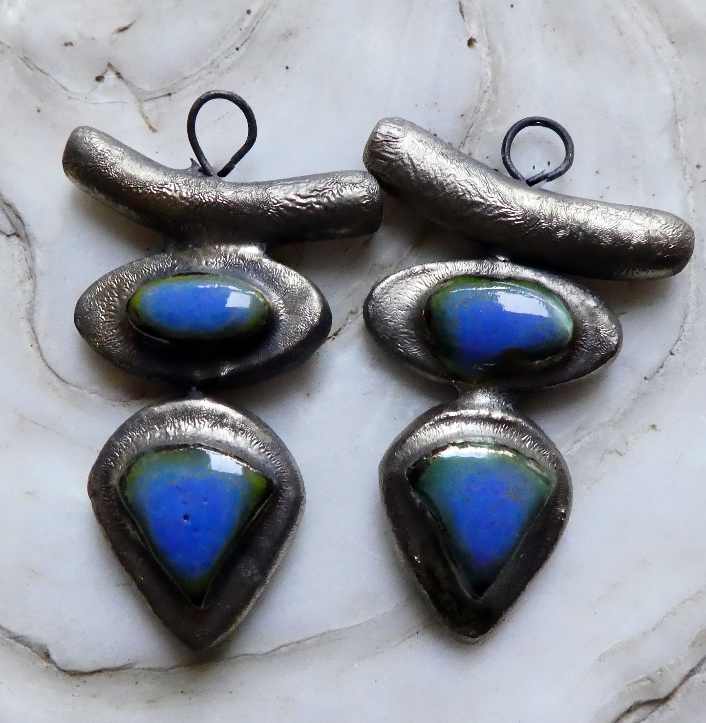 Ceramic Moulded Goddess Stack Charms -Ohio