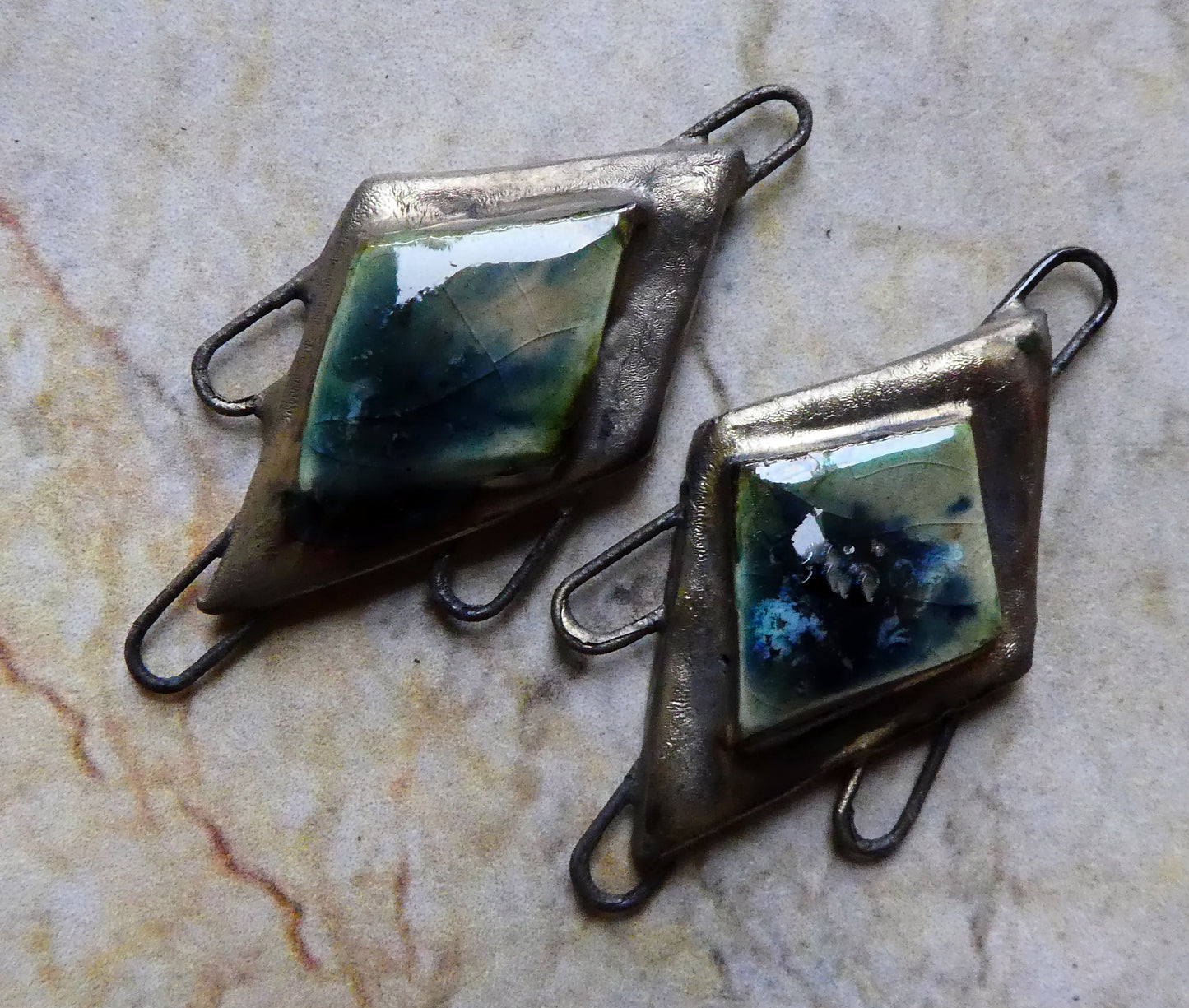 Ceramic Moulded Diamond Connectors-Sea Urchin