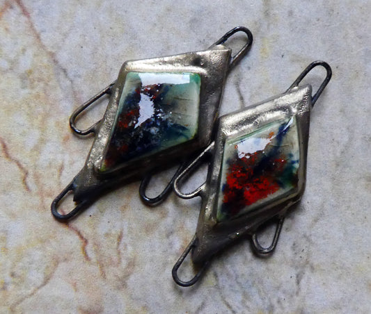 Ceramic Moulded Diamond Connectors-Smoke and Fire